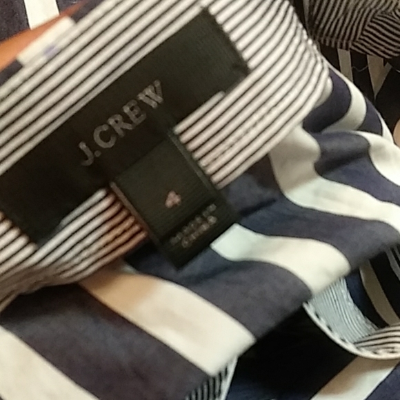 J crew top,  blue and white stripe - Picture 5 of 8